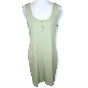 AMBIANCE PISTACHIO GREEN BODYCON TANK DRESS SZ.1X GUC.